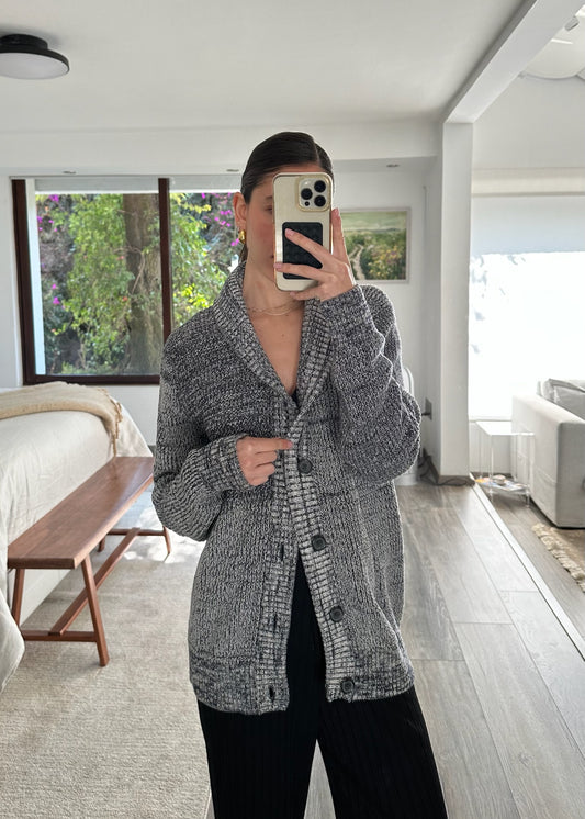 CARDIGAN OVERSIZED GRIS