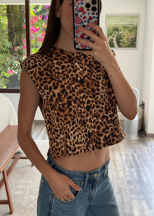 CHALECO ANIMAL PRINT