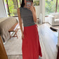 FALDA WRAP UP ROJA