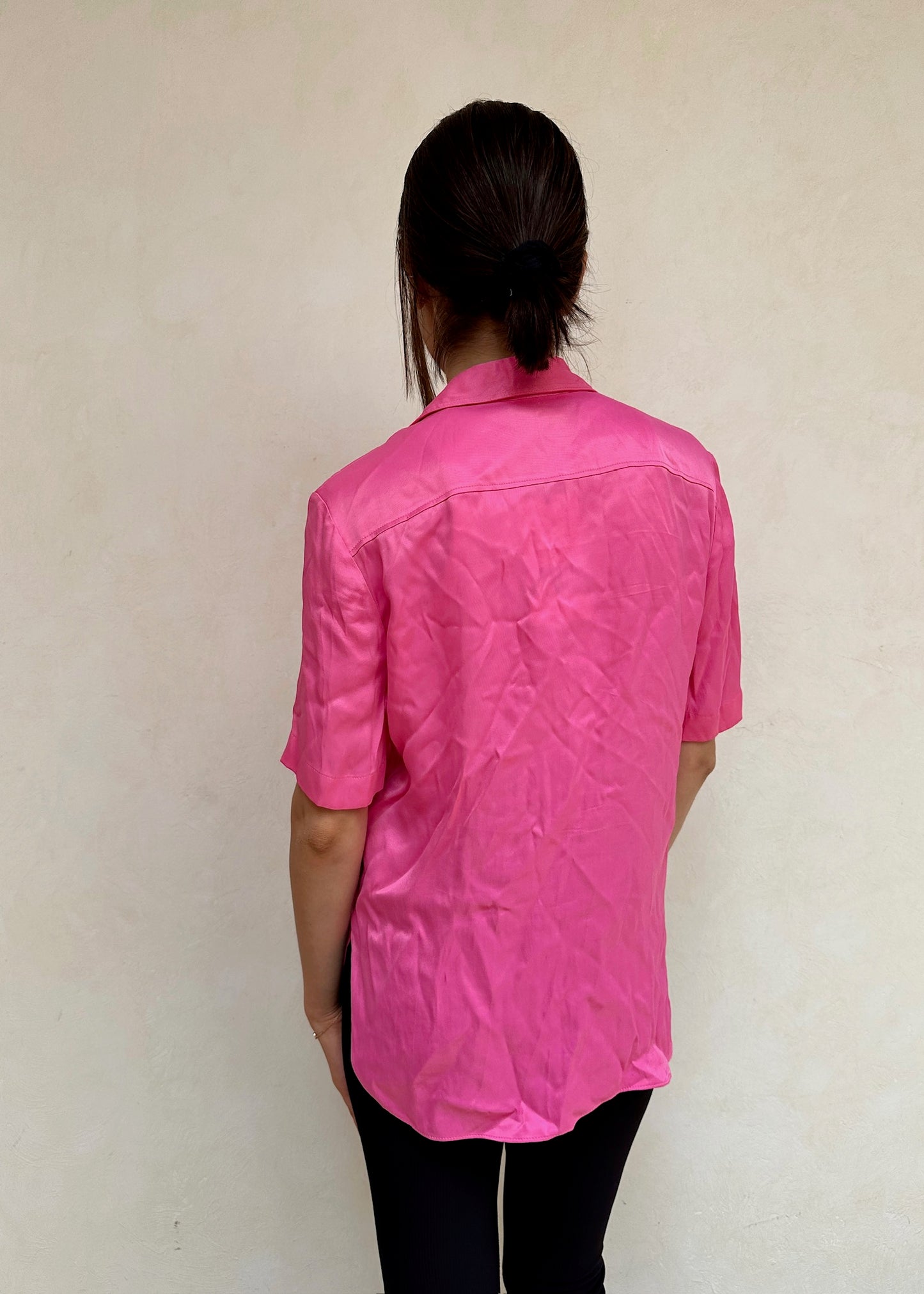 CAMISA ROSA DE SEDA