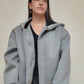 BOMBER JACKET GRIS OVERSIZED