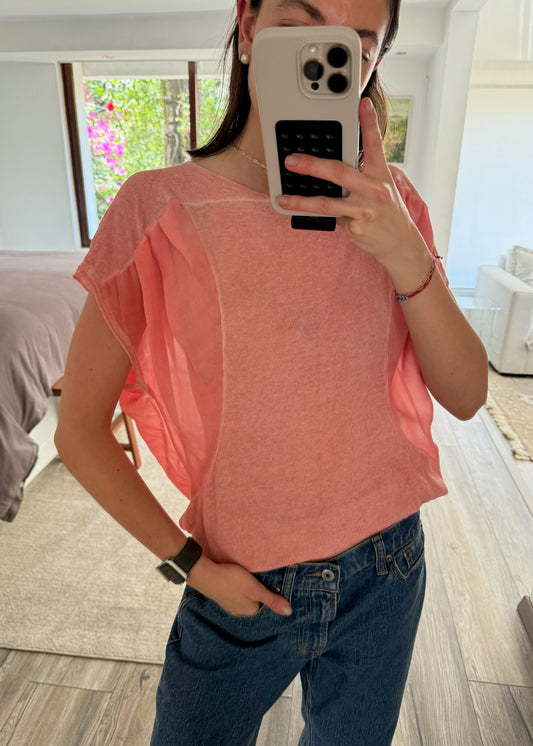 BLUSA PEACH SEE THROUGH