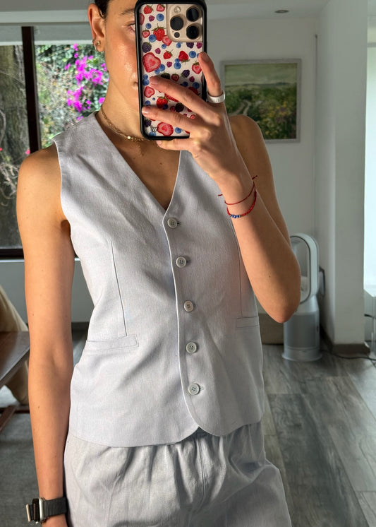 SUIT VEST BABY BLUE