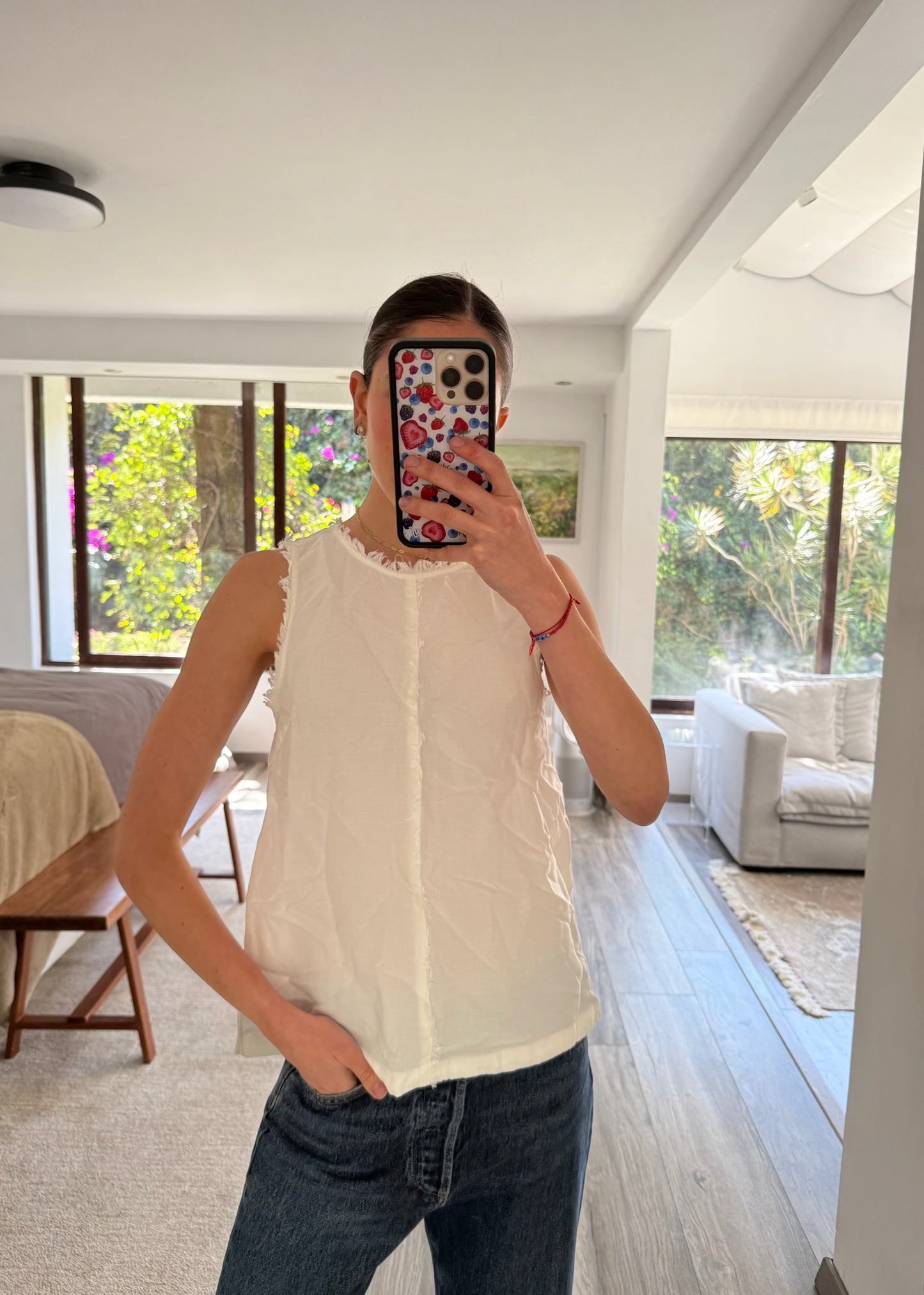 TOP BLANCO DESPELUCADO