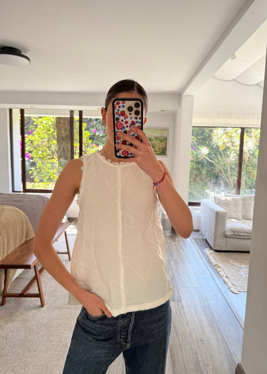 TOP BLANCO DESPELUCADO