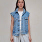 CHALECO DENIM SIN MANGAS