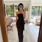 VESTIDO STRAPLESS CON DETALLE WRAP UP