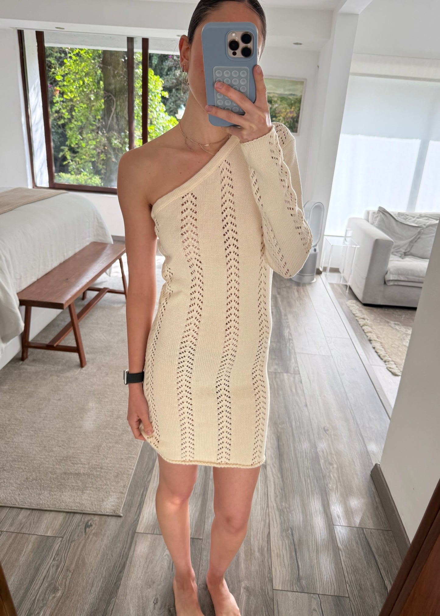 VESTIDO DE KNIT ONE SHOULDER