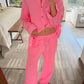 SET CAMISA Y PANTALÓN ROSA FLASH