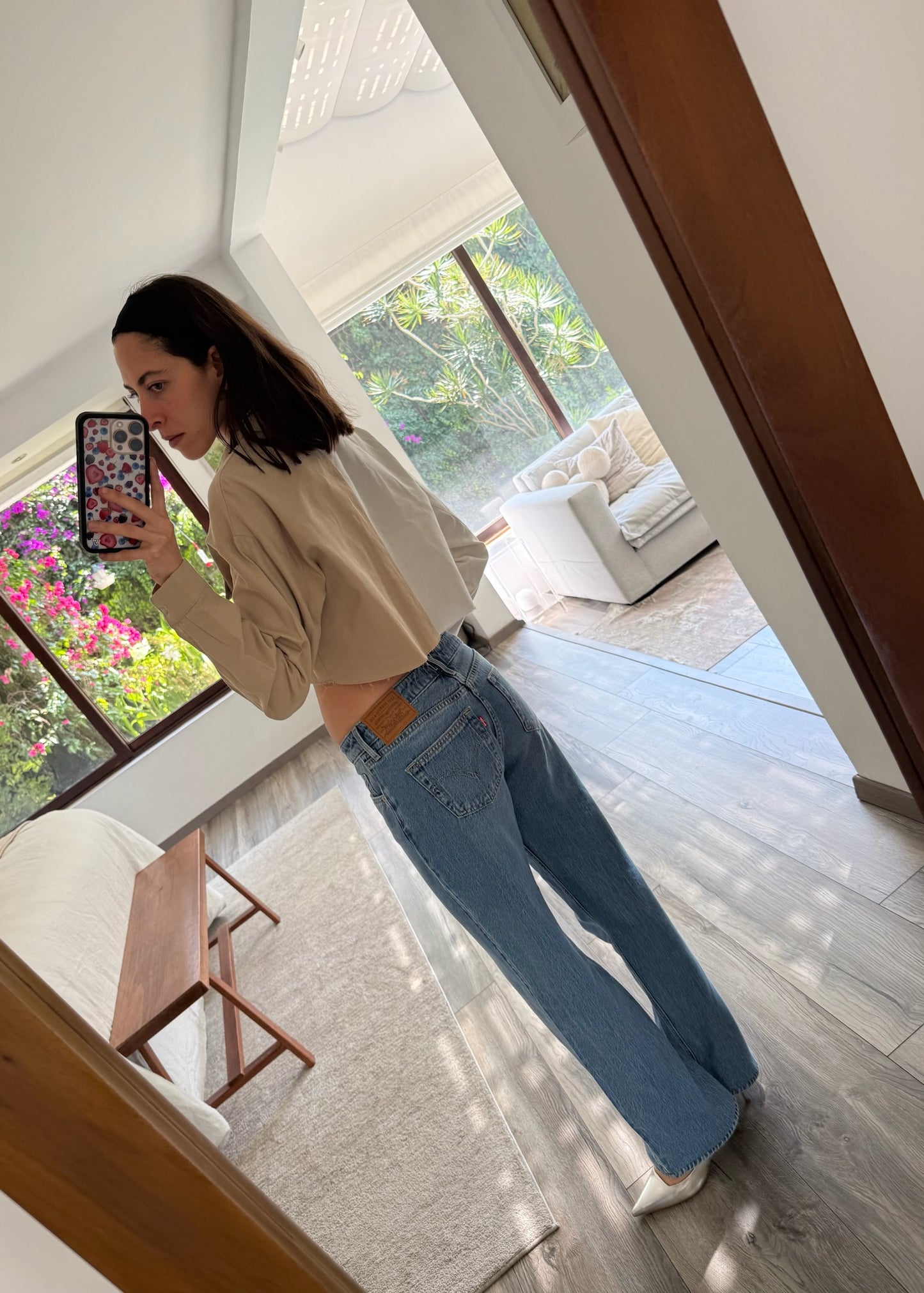 CAMISA CROPPED BICOLOR