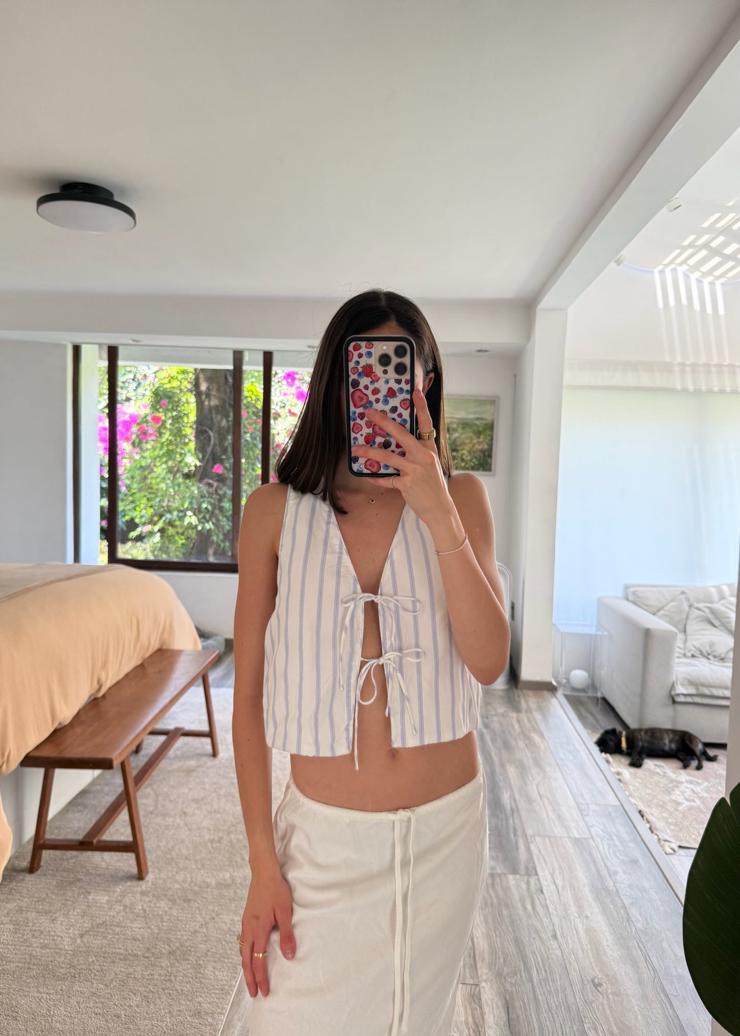 TOP STRIPED DE TIPO CHALECO