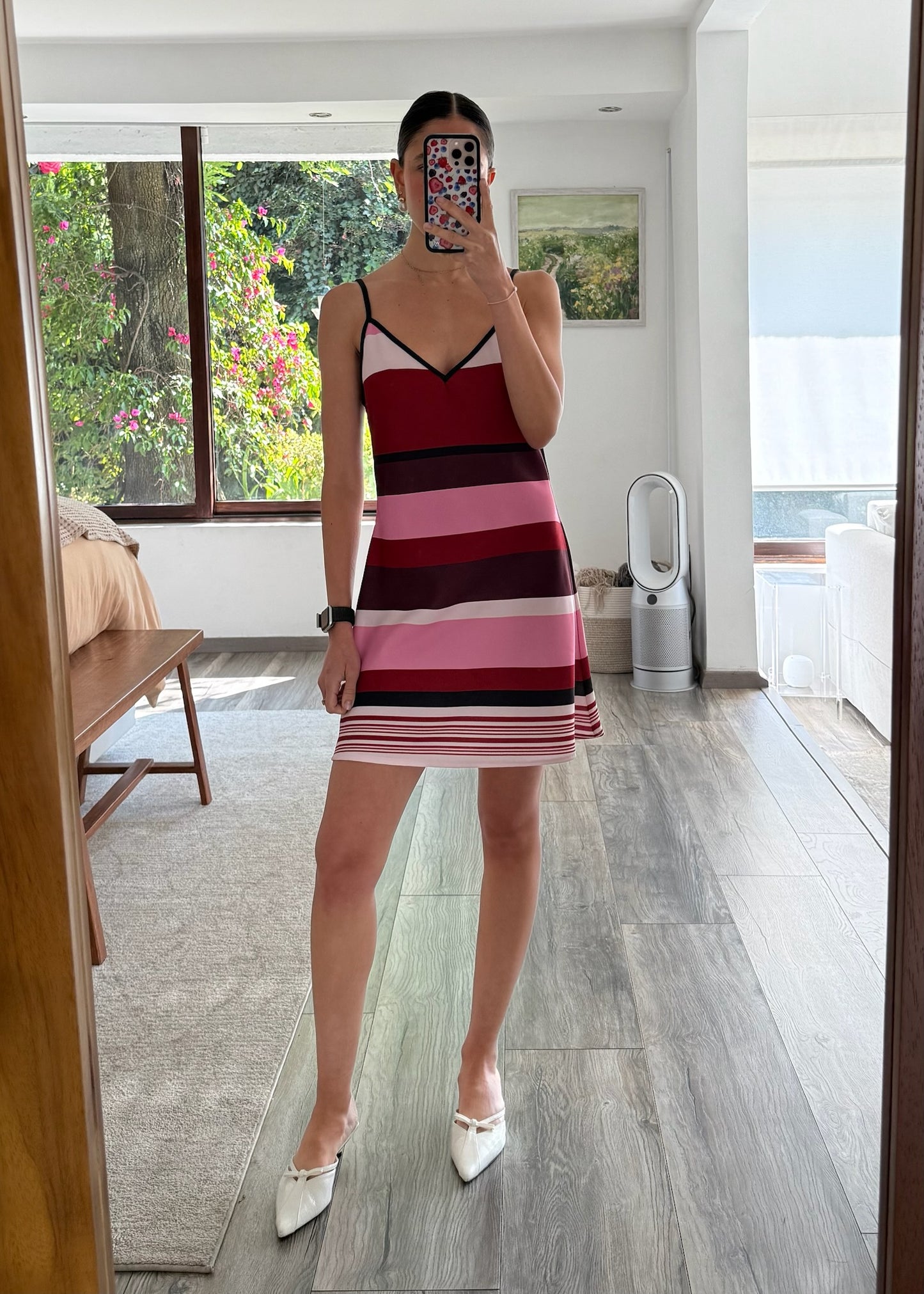 VESTIDO BIAS MINI STRIPED