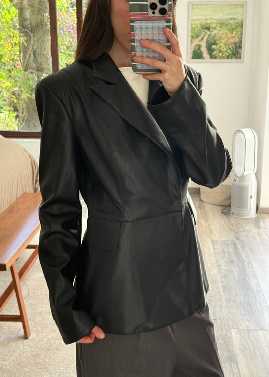 BLAZER FAUX LEATHER