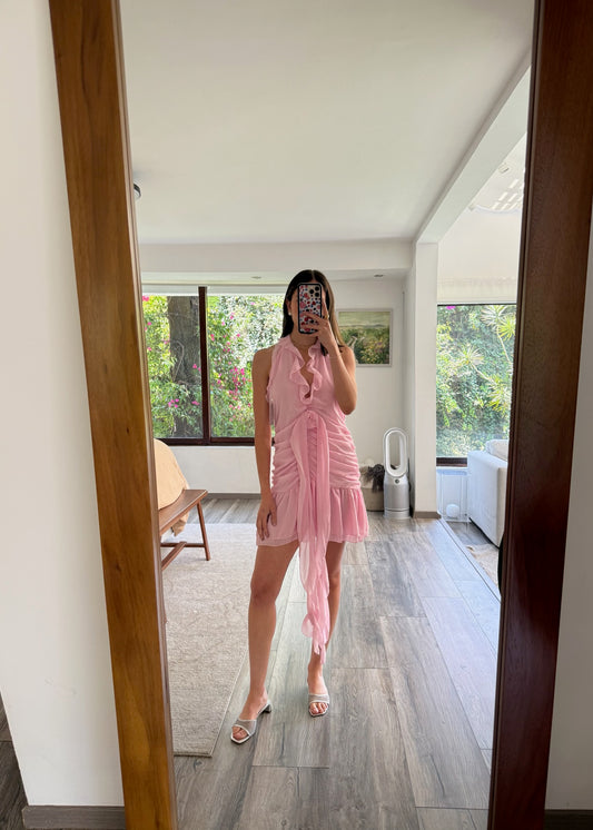 VESTIDO MINI FAIRY ROSA