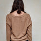 CARDIGAN BEIGE CON DIAMANTES