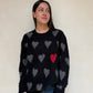 CREWNECK BROKEN HEART NEGRO