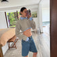 SUETER/CAMISA CROPPED