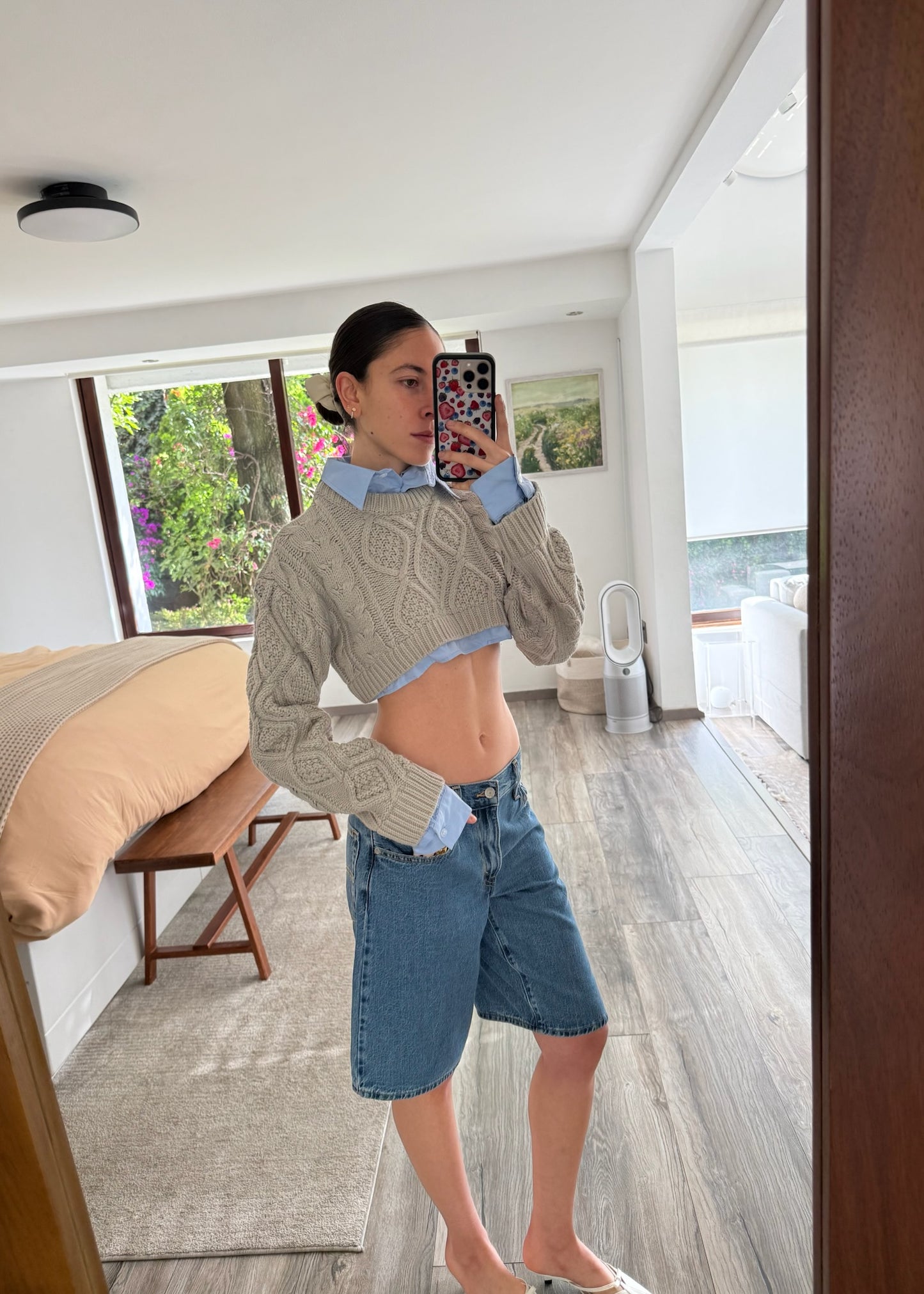 SUETER/CAMISA CROPPED