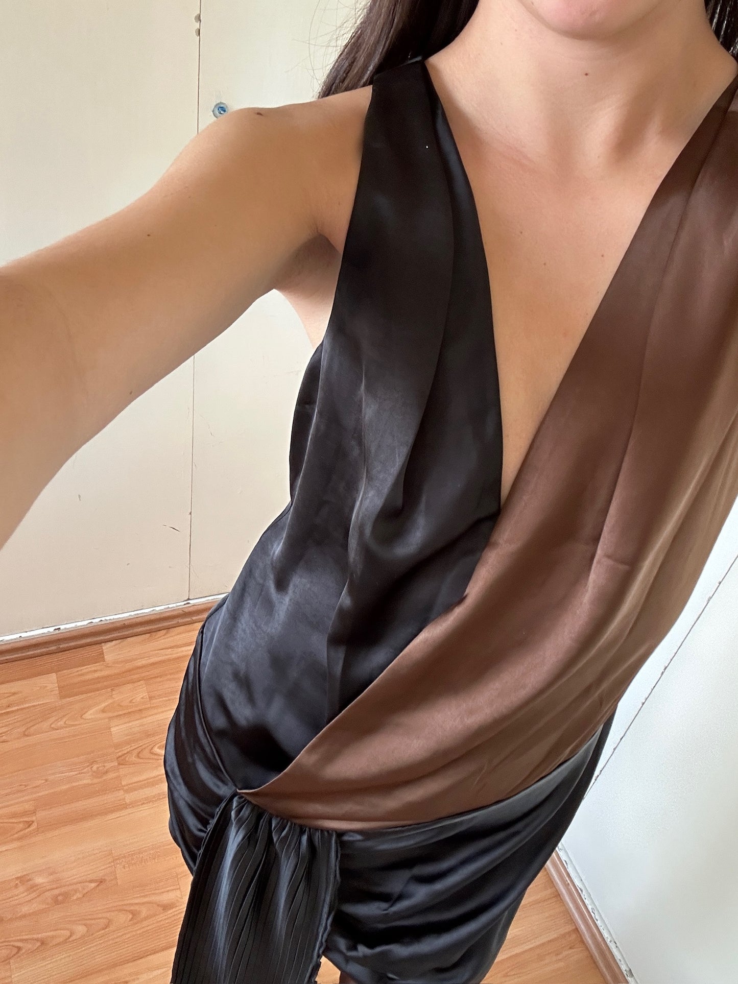 VESTIDO SILKY BICOLOR