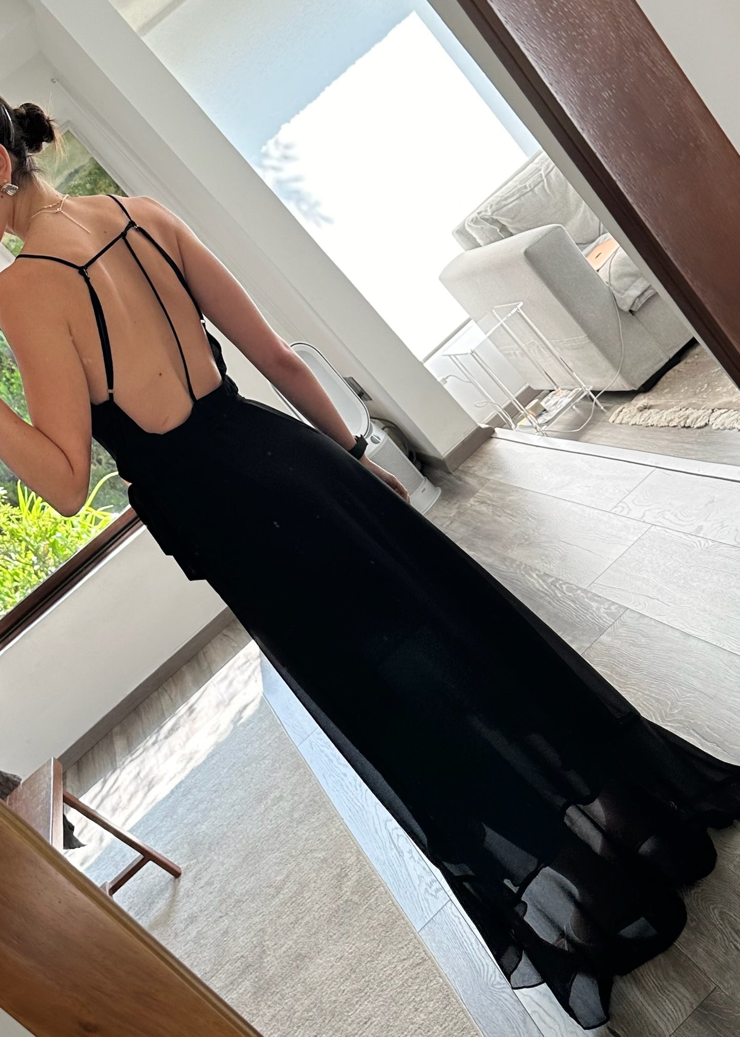 VESTIDO NEGRO WRAP UP