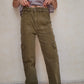 JEANS CARGO VERDE MILITAR