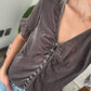 TOP VELVET GRIS
