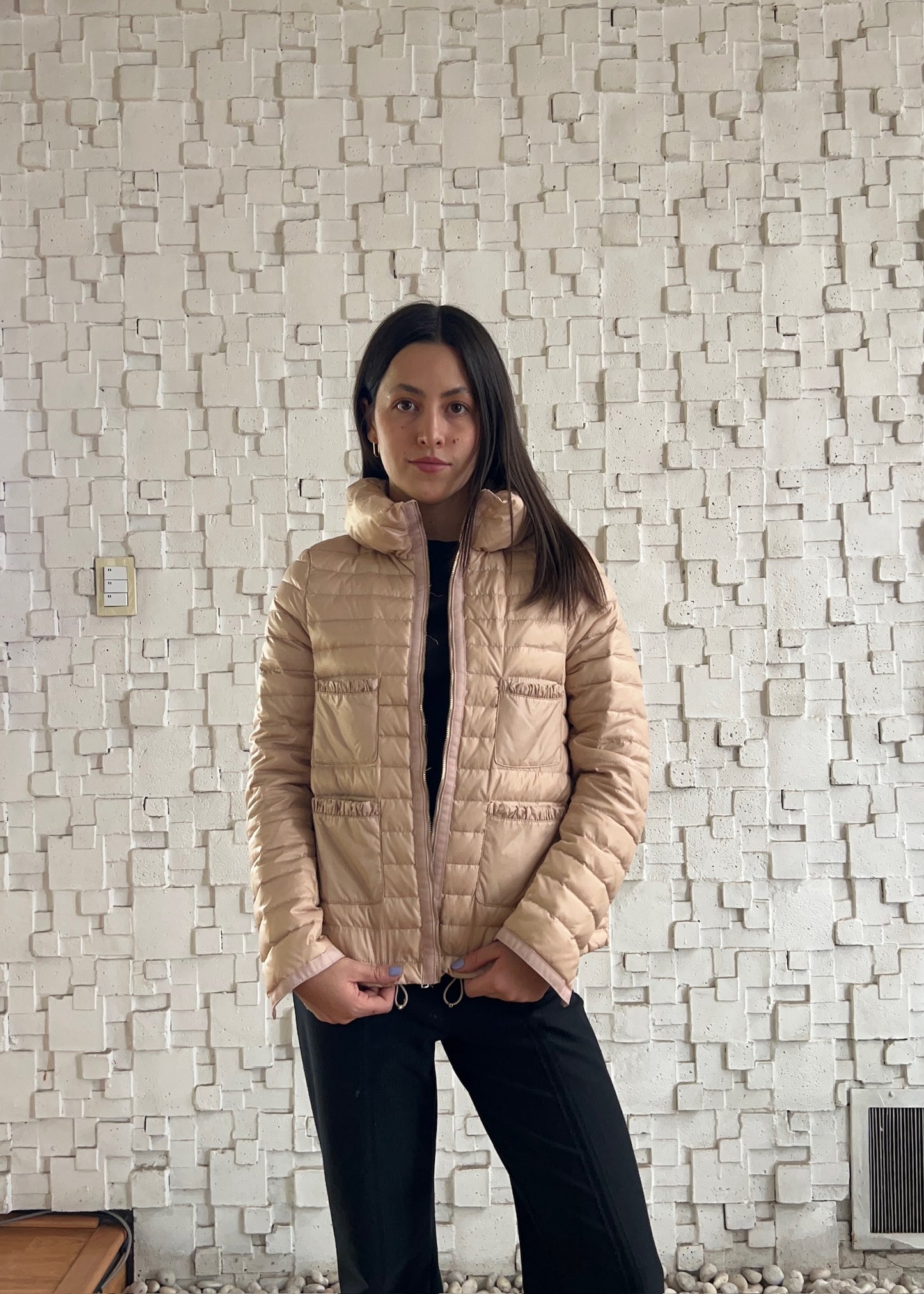 PUFFER JACKET CON BOLSAS