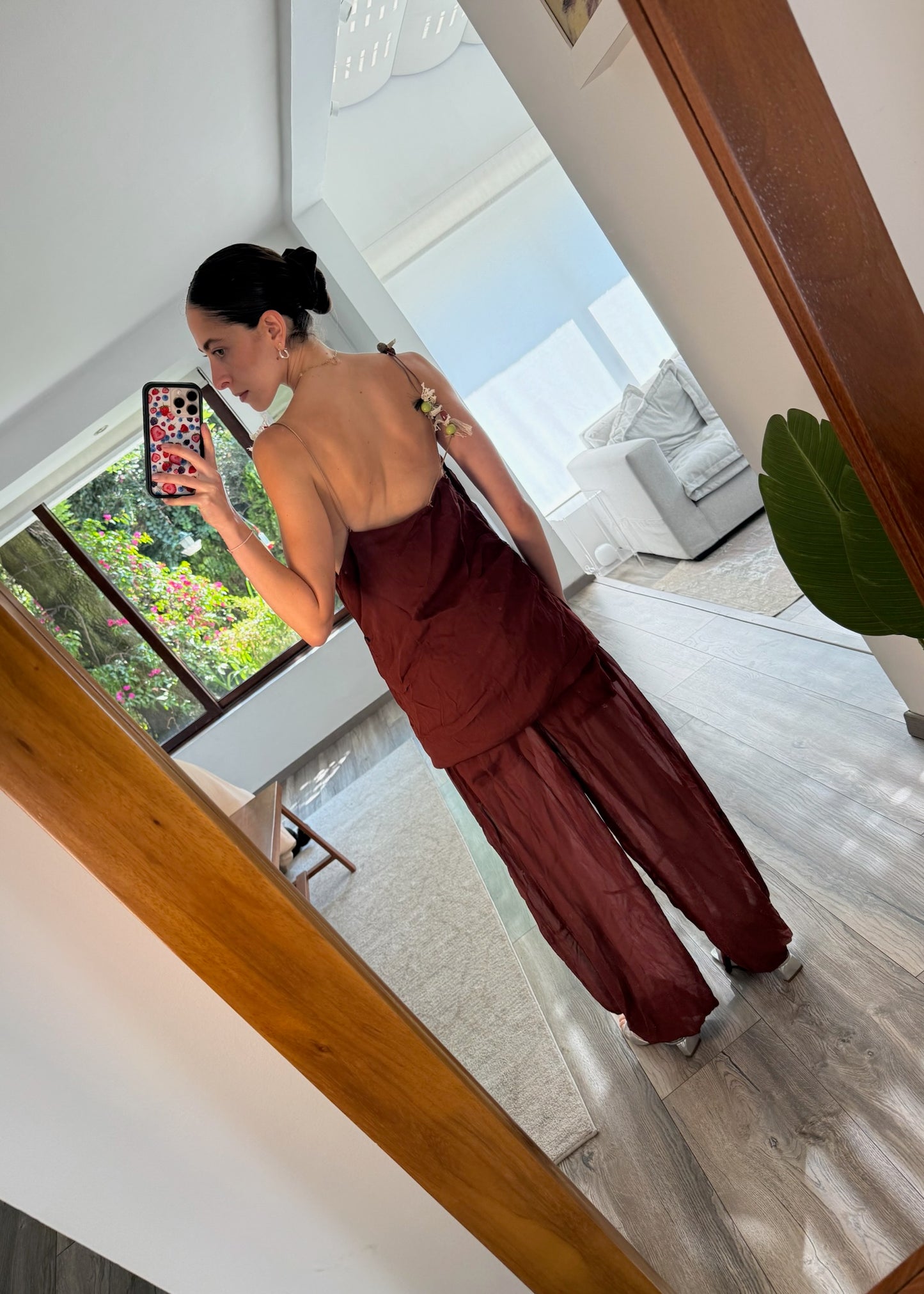SET BRICK RED SEE THROUGH