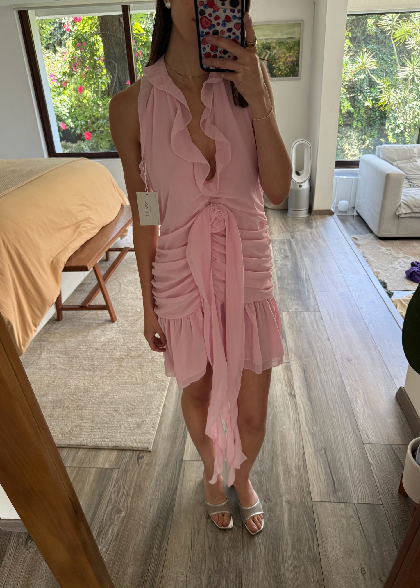VESTIDO MINI FAIRY ROSA