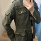 CHAMARRA DENIM VERDE MILITAR