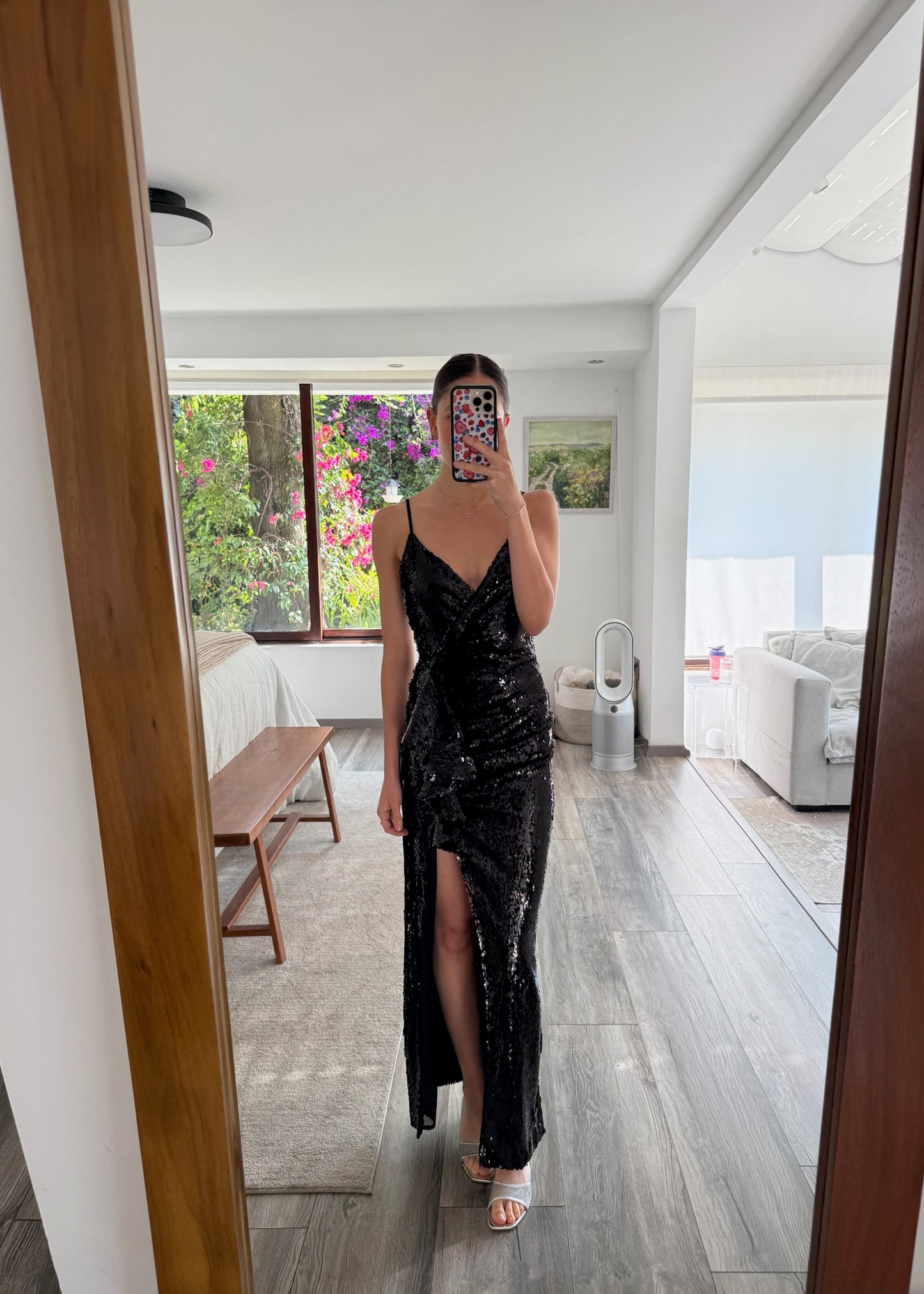 VESTIDO DE LENTEJUELAS MIDI
