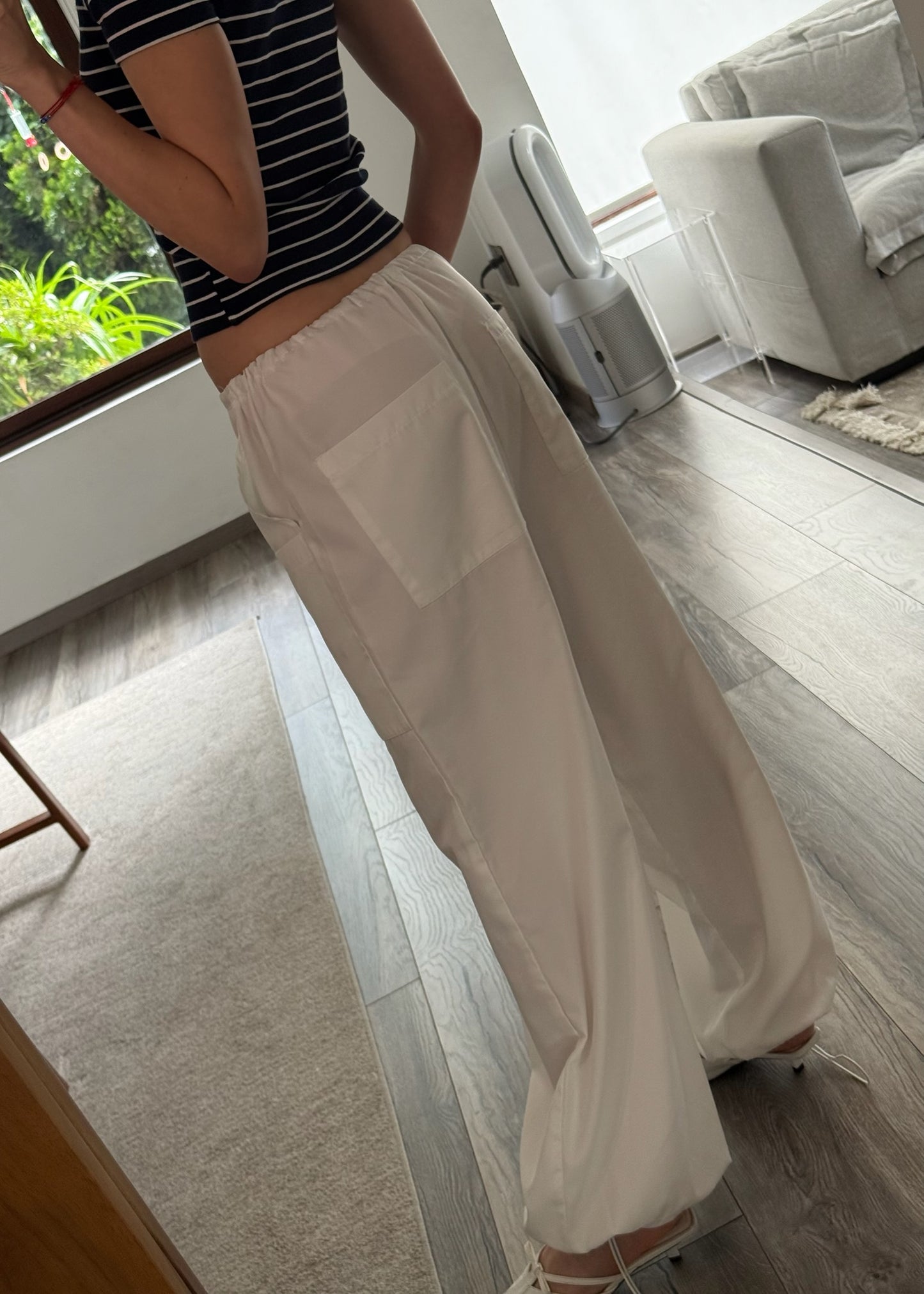 PARACHUTE PANTS BLANCOS