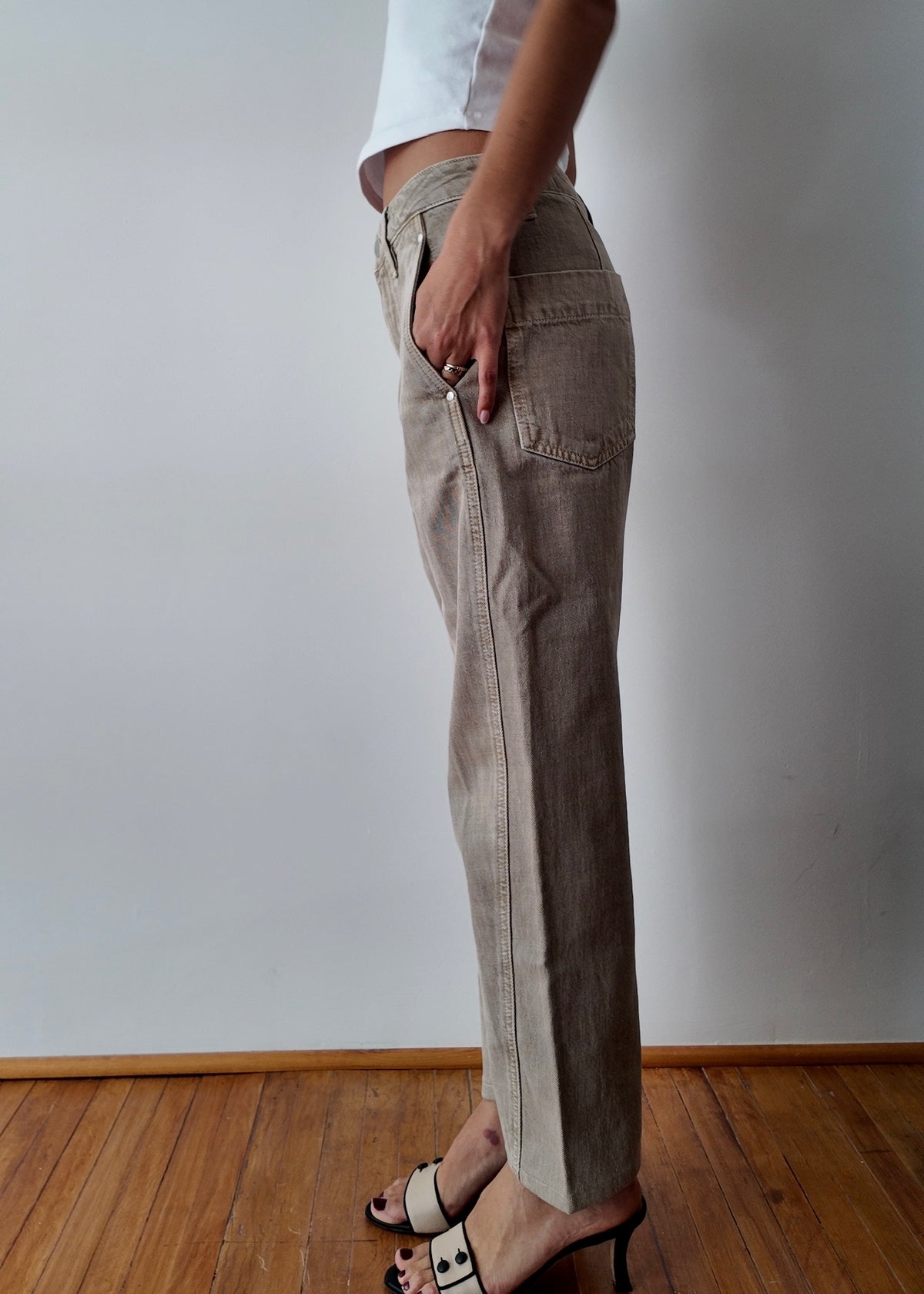 JEANS SNOW BEIGE