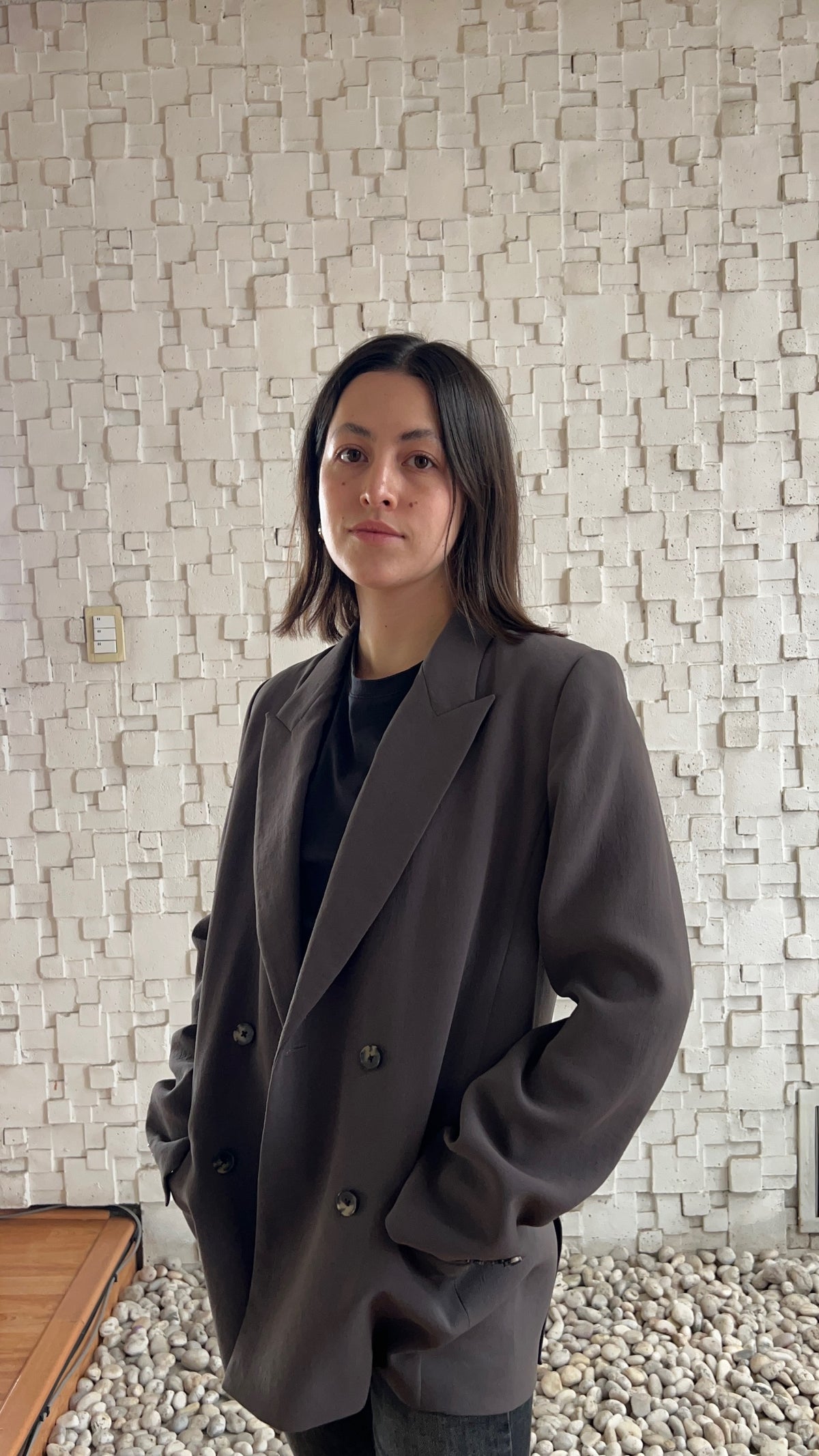 WORKING BLAZER GRIS