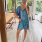 VESTIDO MINI SEQUIN TURQUESA