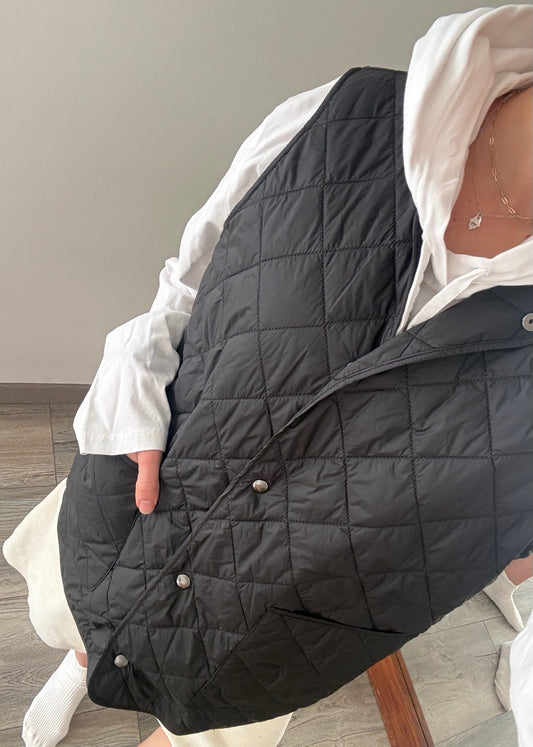 CHALECO WAFFER NEGRO