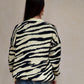 CARDIGAN ZEBRA PRINT