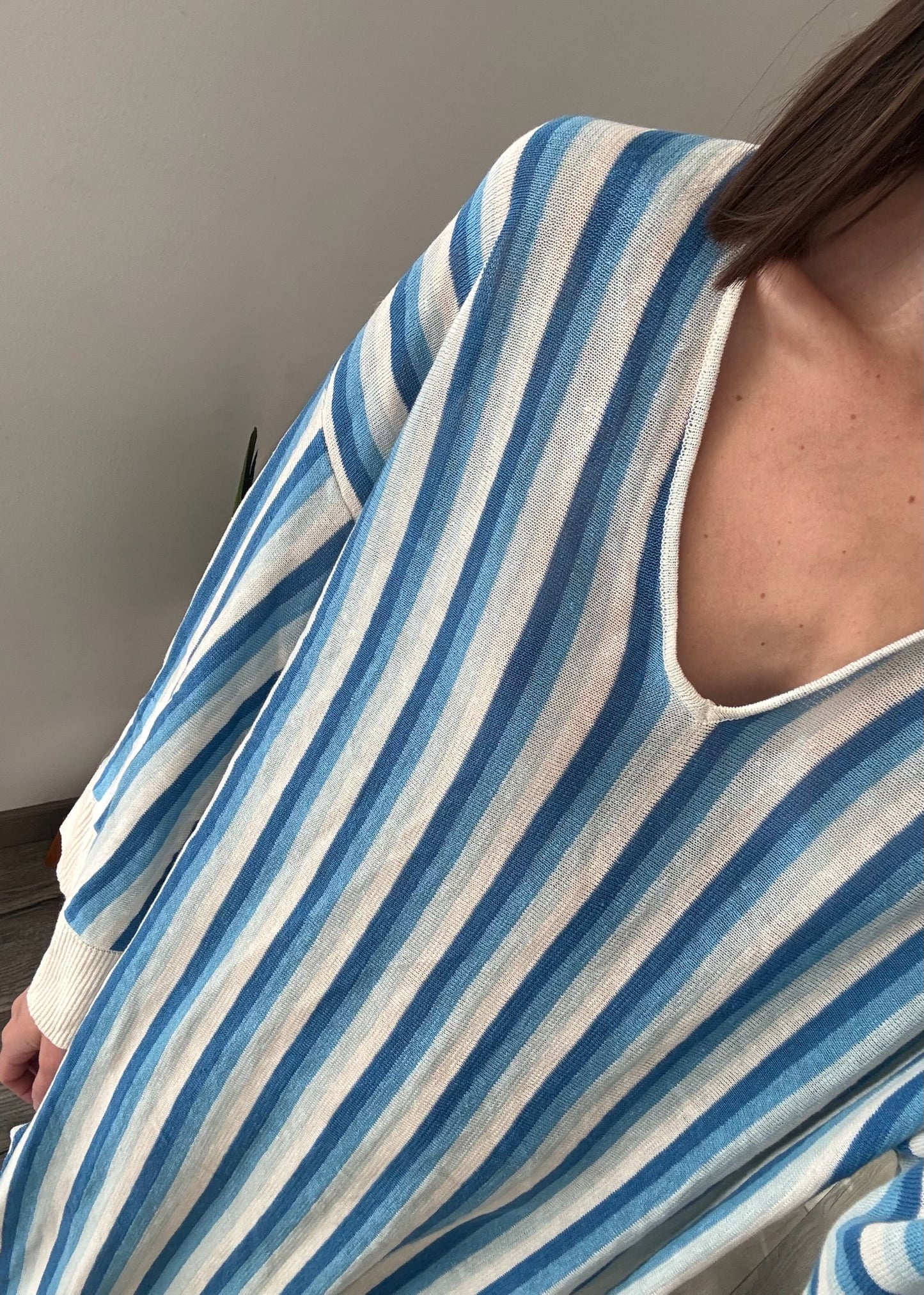 VESTIDO DE KNIT STRIPED
