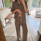 SET SILKY STRIPED