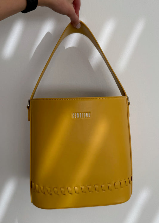 HANDBAG AMARILLA DE PIEL