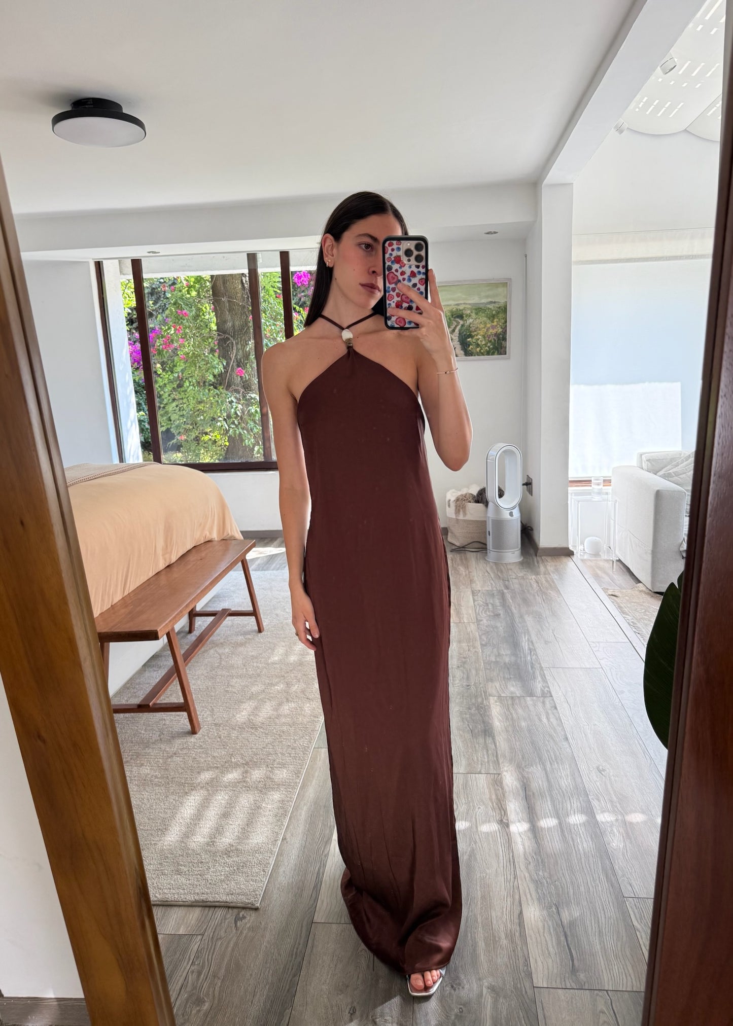 VESTIDO MAXI CHOCOLATE