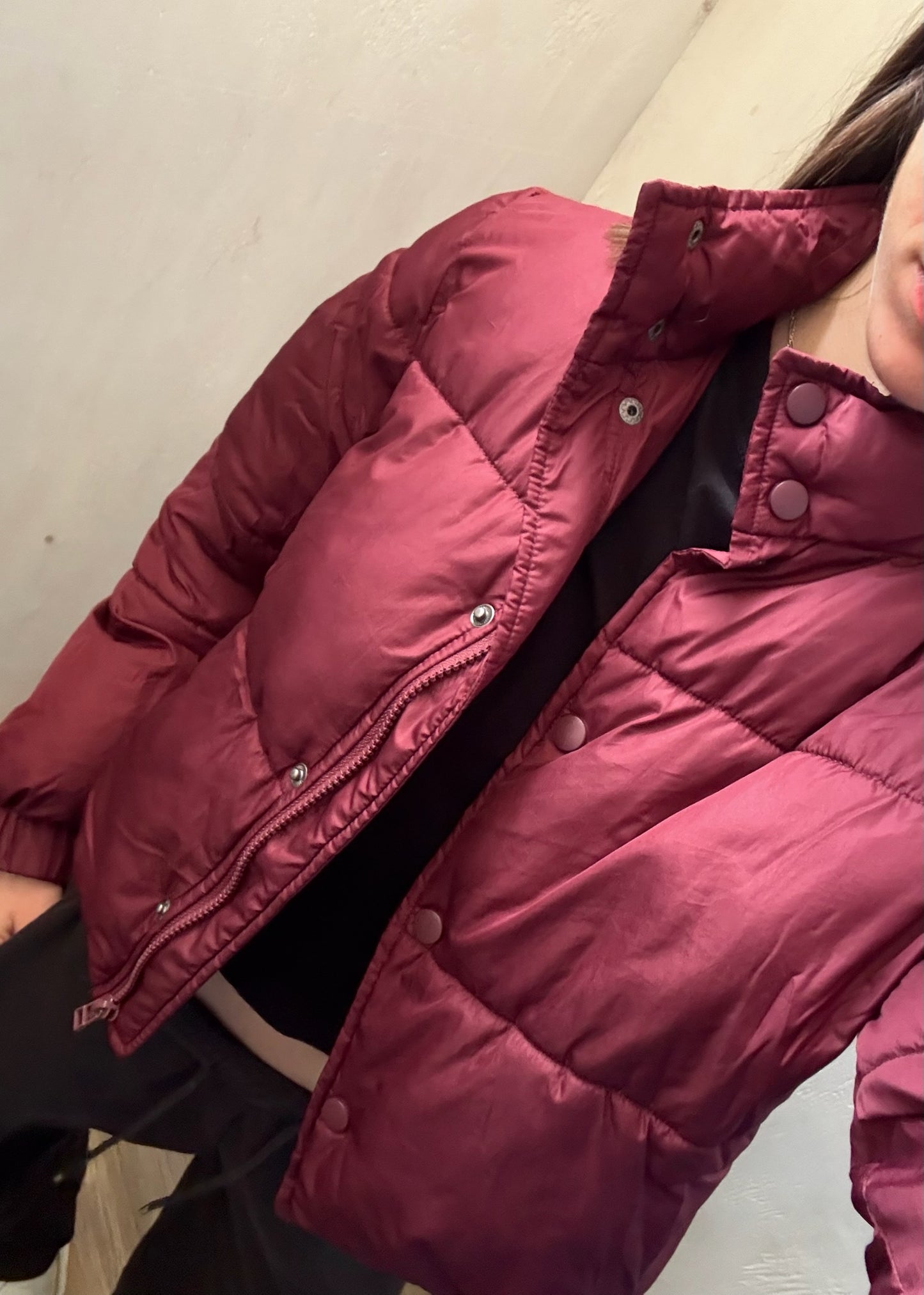 CHAMARRA PUFFER BURGUNDY