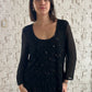 TOP VINTAGE DE CUENTAS NEGRAS