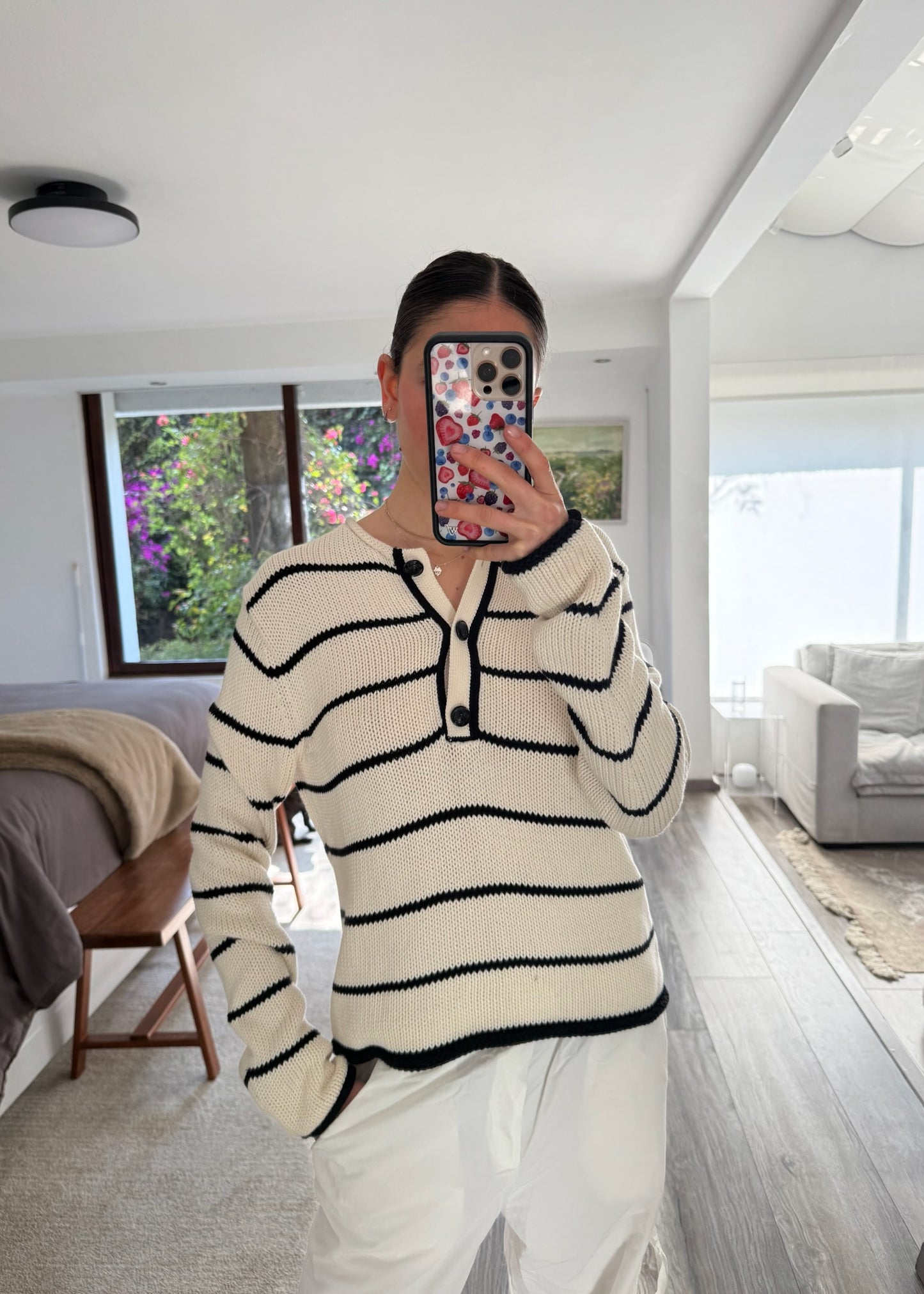 CARDIGAN B&W DE ALGODÓN