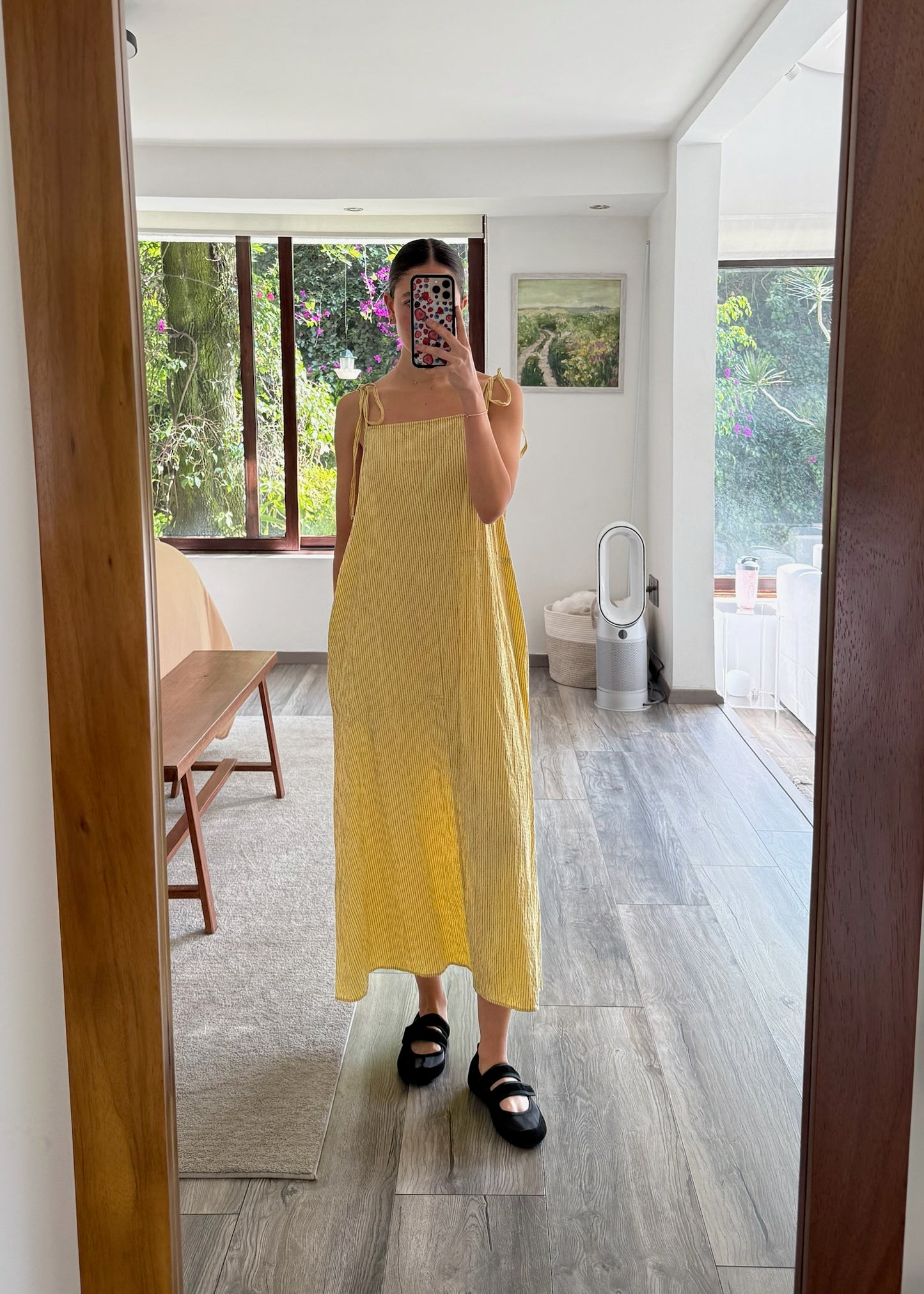 VESTIDO AMARILLO FLOWY