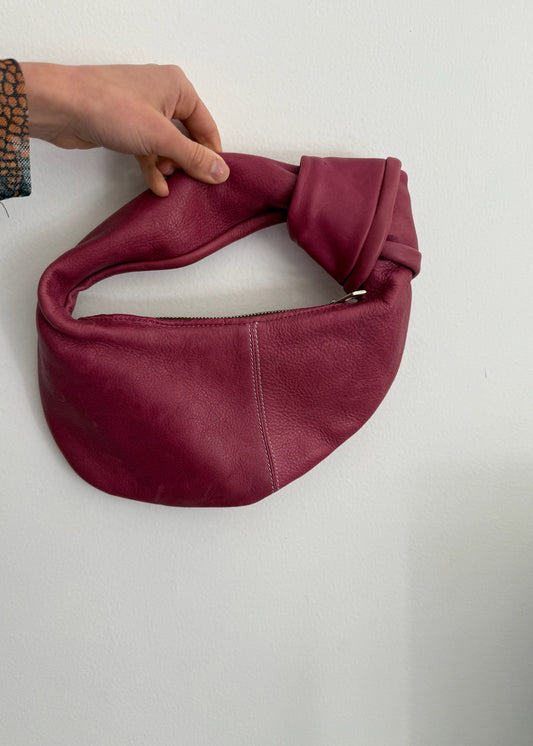 BOLSA DE PIEL BURGUNDY