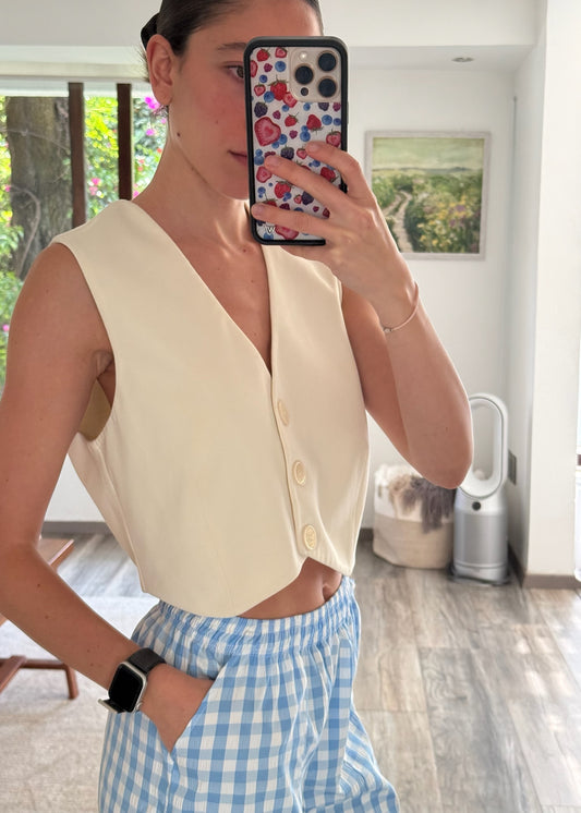 SUIT VEST BEIGE