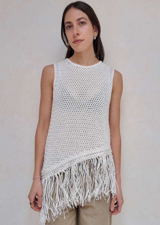 TOP DE KNIT CON FLECOS