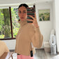 TURTLENECK CREAM CAMEL