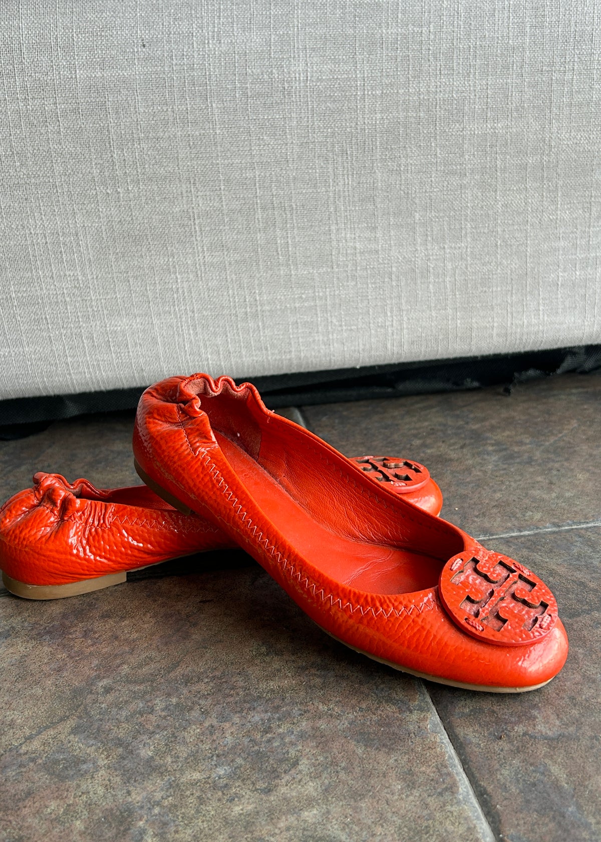 TORY BURCH ORANGE FLATS